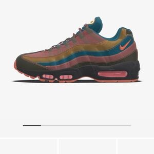 Nike Air Max 95 Multitone Men's Sneakers 1 of 1 custom